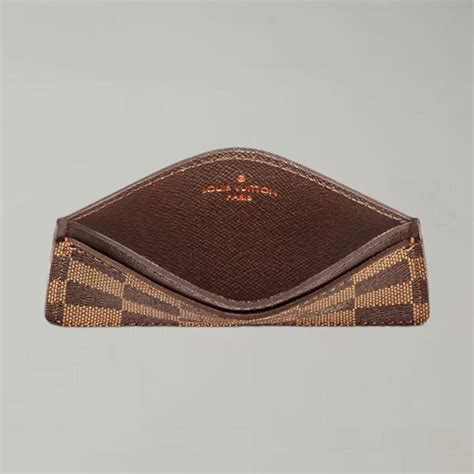 louis vuitton card holder damier ebene|damier canvas card holder.